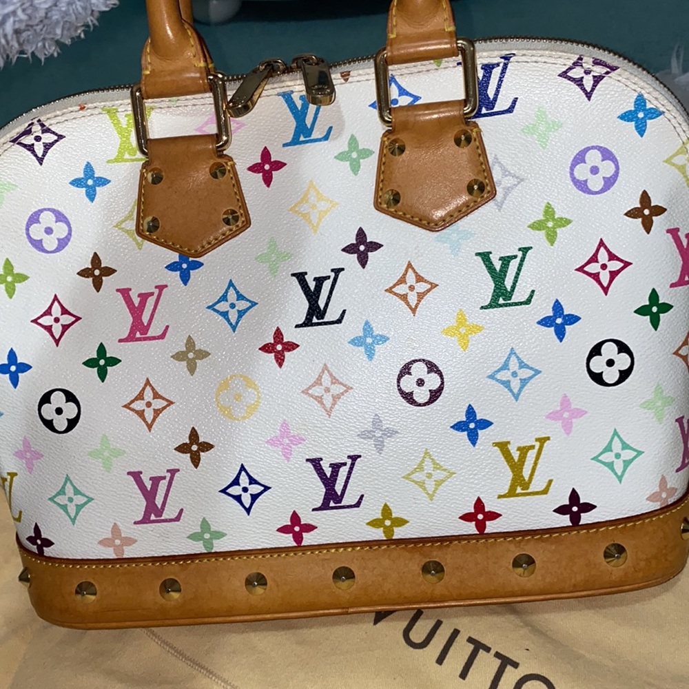 BAG ONLY- Authentic Takashi Murakami Louis Vuitton Alma PM Bag- NO WALLET